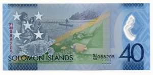 Solomon Islands 40 Dollars 2018  - P# 37; ... 