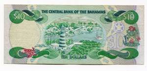 Bahamas 10 Dollars 1996  - P# 59a; XF+, ... 