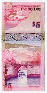 Bermuda 5 Dollars 2009  - P# 58a; UNC