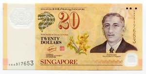 Singapore 20 Dollars ... 