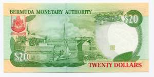 Bermuda 20 Dollars 1996  - P# 43a; UNC