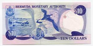 Bermuda 10 Dollars 1989  - P# 36; UNC