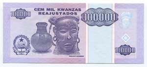 Angola 100000 Kwanzas 1995  - P# 139; UNC