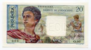 New Caledonia 20 Francs ... 