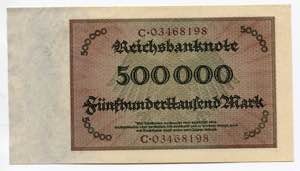 Germany - Weimar Republic 500000 Mark 1923  ... 