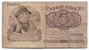Estonia 5 Krooni 1929 ... 