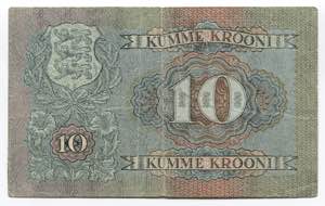 Estonia 10 Krooni 1937 Bank of Estonia - P# ... 
