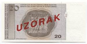 Bosnia & Herzegovina 20 Convertible Maraka ... 