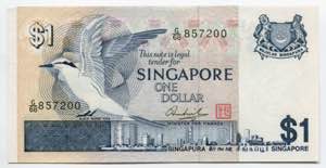 Singapore 1 Dollar 1976  ... 