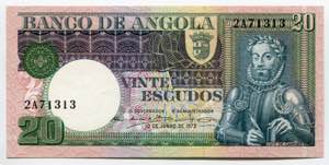 Angola 20 Escudos 1973 R ... 