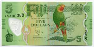 Fiji 5 Dollars 2013  - ... 