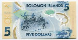 Solomon Islands 5 Dollars 2019  - P# New; ... 