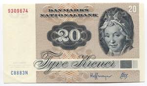 Denmark 20 Kroner 1988  ... 