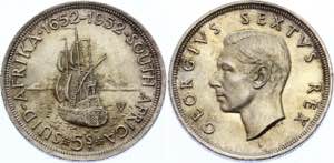 South Africa 5 Shillings 1952 - KM# 41; ... 
