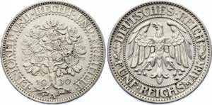 Germany - Weimar Republic 5 Reichsmark 1930 ... 