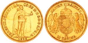Hungary 10 Korona 1905 KB - KM# 485; Gold ... 