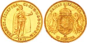 Hungary 10 Korona 1911 KB - KM# 485; Gold ... 
