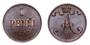 Russia - Finland 1 Penni 1894 - Bit# 257; ... 