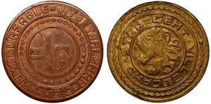 Belgium Ghent 1 Franc 1915 - KM# Tn2; ... 