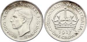 Australia 1 Crown 1937 - KM# 34; Coronation ... 