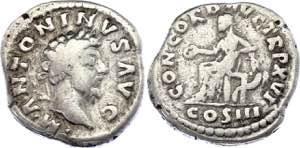 Roman Empire Denarius 161 - 180 AD - Silver. ... 