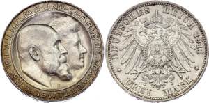 Germany - Empire Württemberg 3 Mark 1911 F ... 