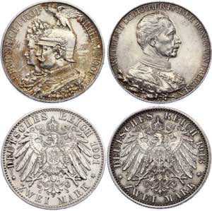 Germany - Empire Prussia 2 x 2 Mark 1901 - ... 