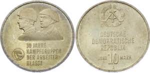 Germany - DDR 10 Mark 1983 A Proof - KM# 93; ... 