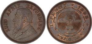 South Africa 1 Penny 1898 - KM# 2; UNC with ... 