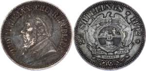 South Africa 2-1/2 Shillings 1892 - KM# 7; ... 