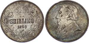 South Africa 1 Shilling 1896 - KM# 5; ... 