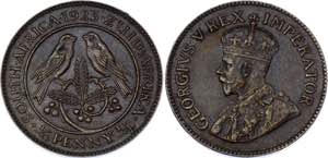 South Africa 1/4 Penny 1923 - KM# 12.1; ... 