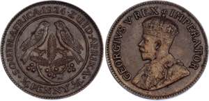South Africa 1/4 Penny 1924 - KM# 12.1; ... 