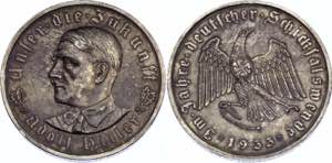 Germany - Third Reich Silver Medal Adolf ... 