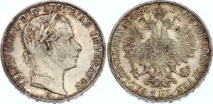 Austria 1 Florin 1860 A - KM# 2219; Silver; ... 