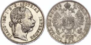 Austria 1 Florin 1879 - KM# 2222; Silver; ... 