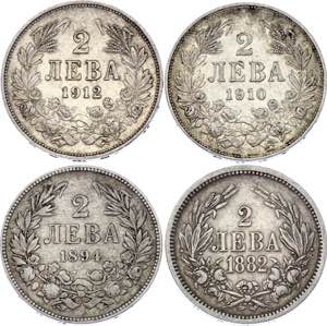 Bulgaria 4 x 2 Leva 1882 ... 