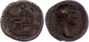 Roman Empire AE As 117 - 138 AD Hadrian, ... 