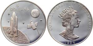 Bahamas 5 Dollars 1994  - KM# 171; Silver ... 