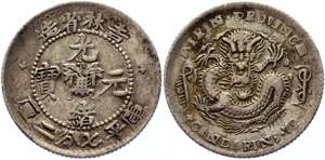 China Kirin 10 Cents 1898 (ND) - Y# 180; ... 