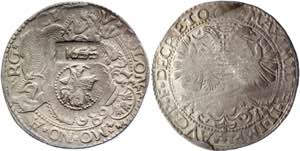 Russia Jefimok Rouble 1655 on Cologne Thaler ... 