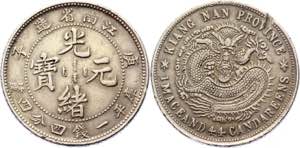China Kiangnan 20 Cents 1900  - Y# 143a; ... 