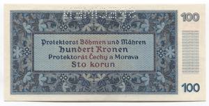 Bohemia & Moravia 100 Korun 1940 Specimen