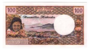 New Hebrides 100 Francs 1970