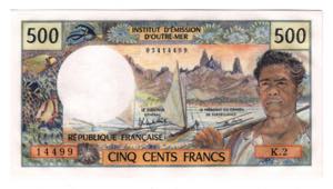 New Caledonia 500 Francs ... 