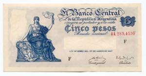 Argentina 5 Pesos 1947 ... 