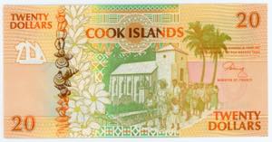 Cook Islands 20 Dollars 1992
