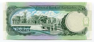 Barbados 5 Dollars 1996
