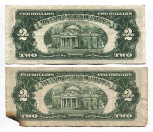 United States 2 x 2 Dollars 1953