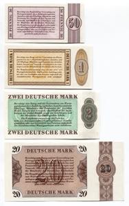 Germany - DDR 50 Pfennig & 1 - 2 - 20 ... 
